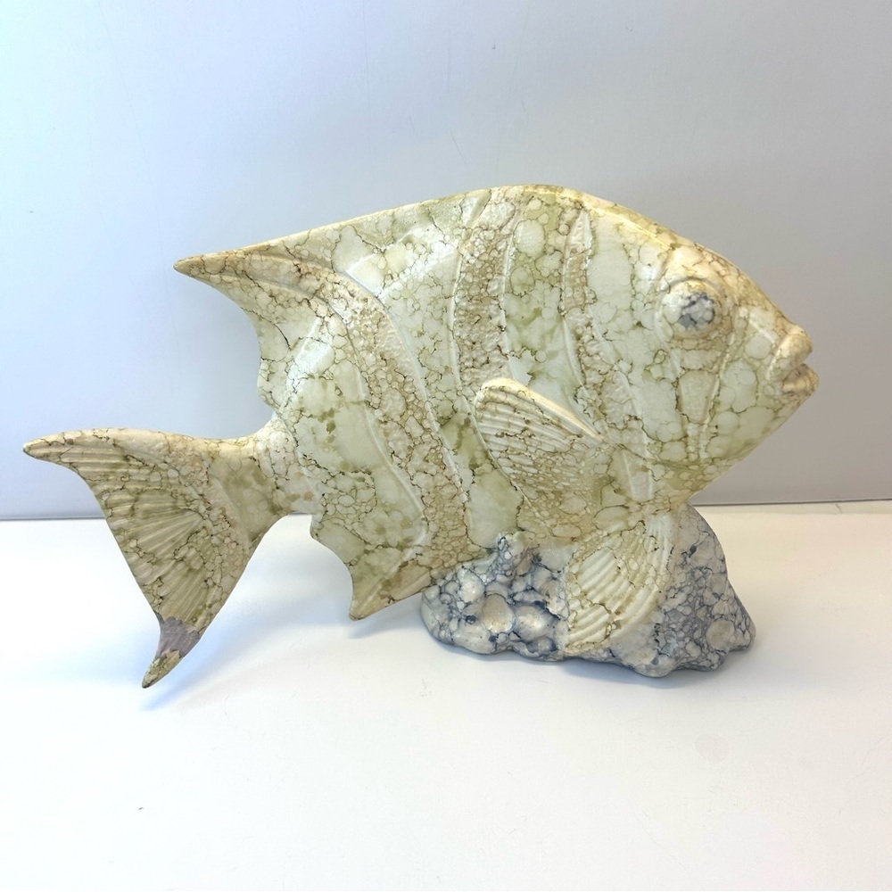 Ceramic Fish Self Table Sitter Repaired - Picture 7 of 9